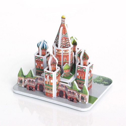 Пазл 3D Собор Василия Блаженного Москва, маленький