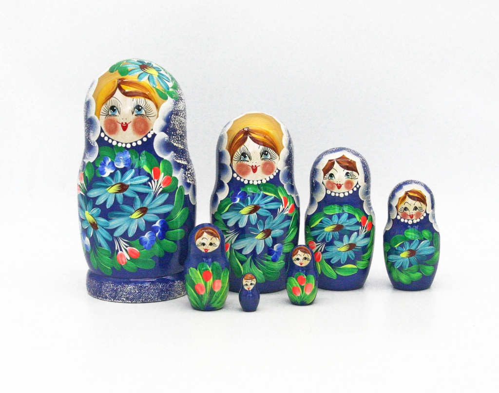 Матрешка "7 м хризантемы"